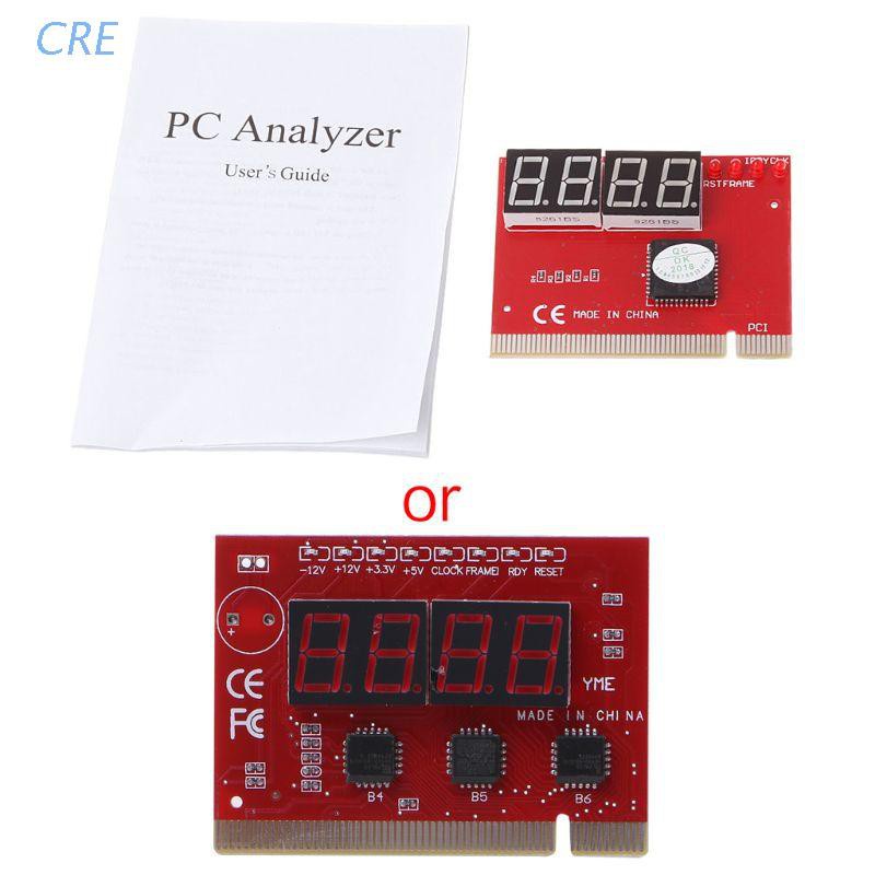 Cre Alat Diagnostik Motherboard Pci 4 Digit Dengan Lampu Led