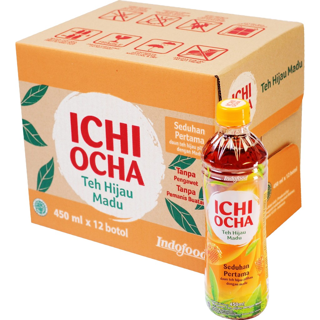 

ICHI OCHA Green Tea Honey 450ml x 12 Pcs