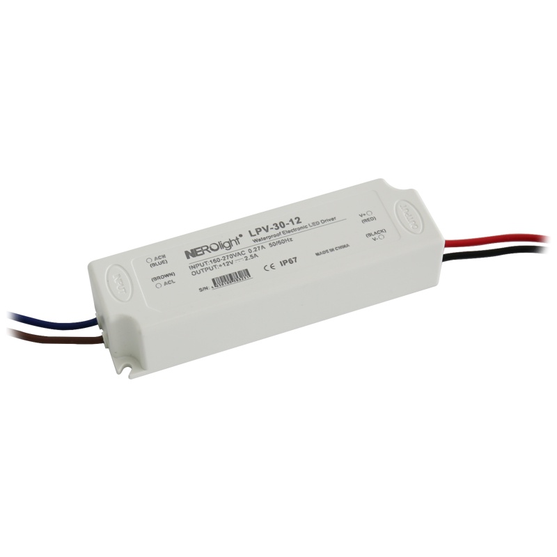 FLEXIBLE STRIP LED DRIVER - 30W / IP65 (White) Nerolight