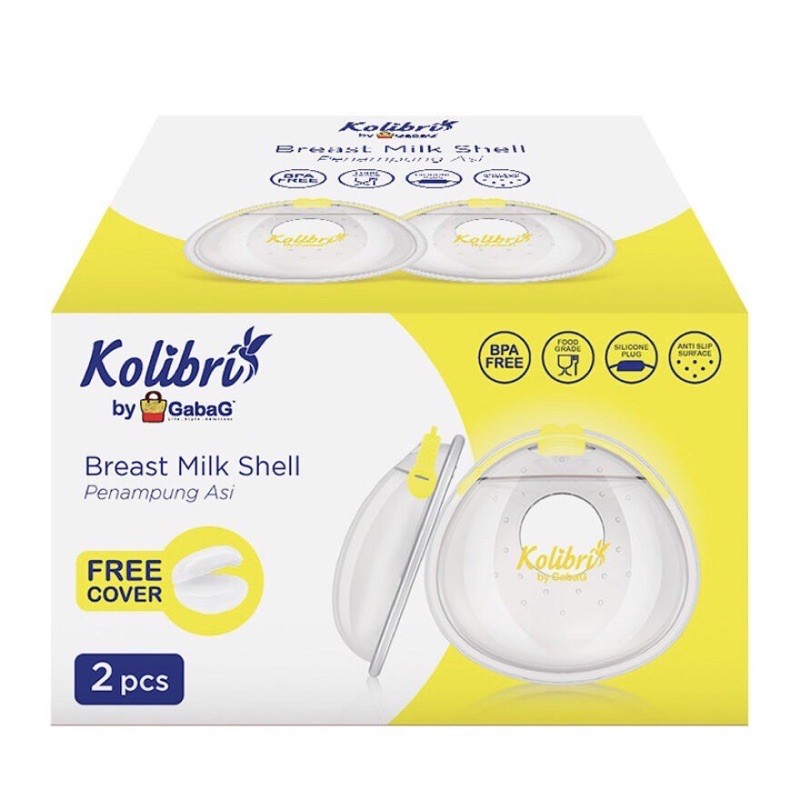 Gabag Kolibri Breast Milk SHELL Penampung Asi 2 pcs Breastmilk Shells FREE Cover