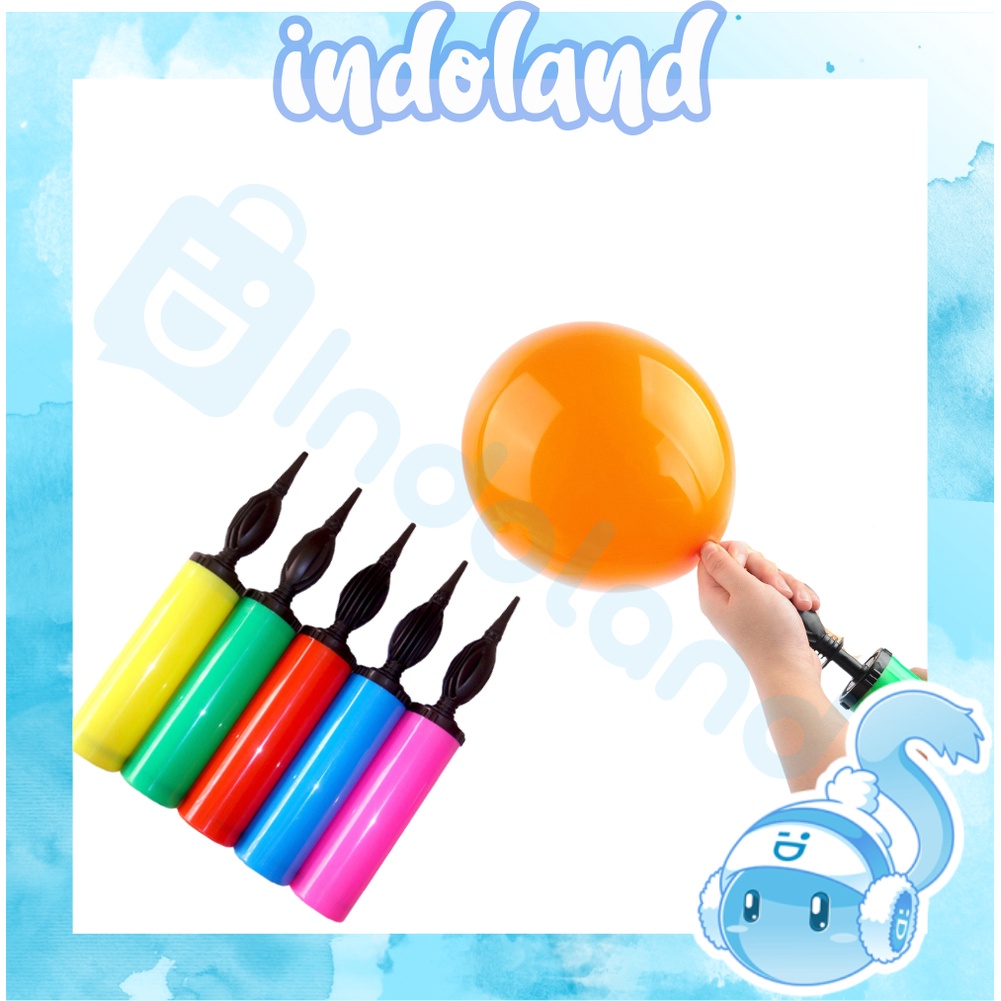 ☀INDOLAND☀ Pompa Balon Tangan Manual Warna Warni / Pompa Tangan165