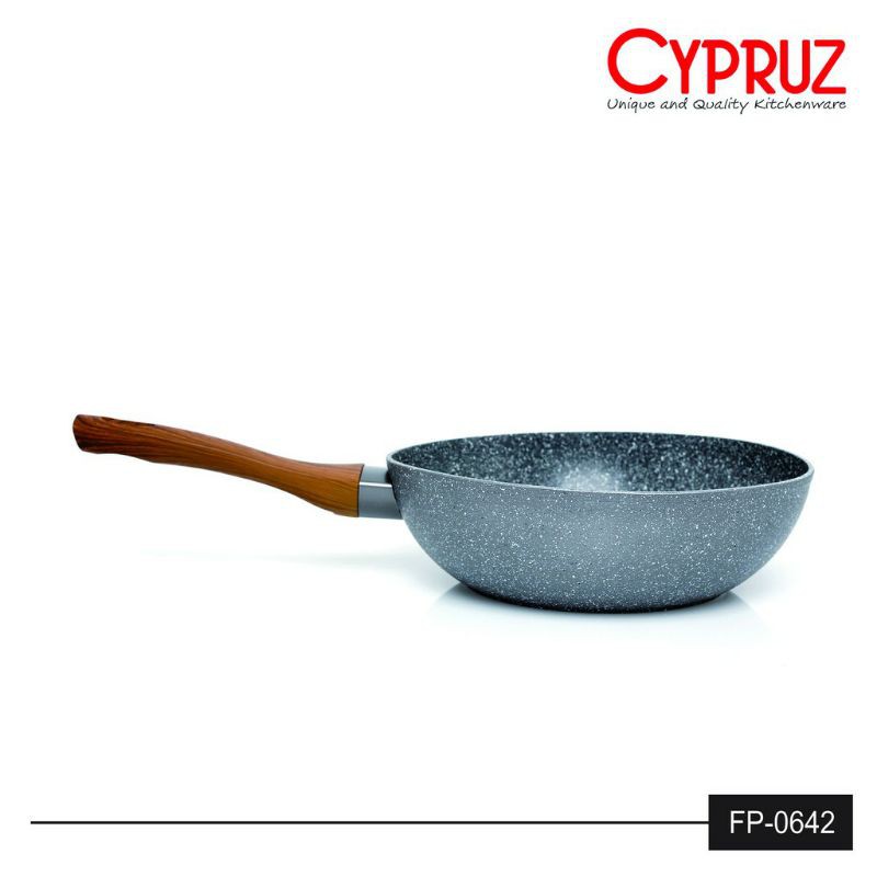 fry wok 3mm induksi marble cypruz