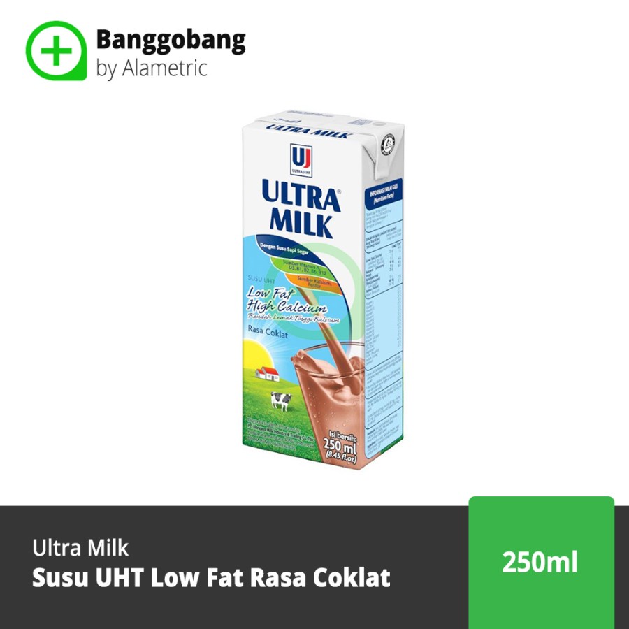 Jual Ultra Milk Susu Uht Low Fat Rasa Coklat 250 Ml Banggobang Shopee Indonesia 3301