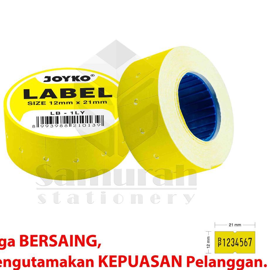

Hot Sale Kertas Label Rol 1Baris Joyko LB-1LY Kuning Per Slop Isi 10 Rol @ 600 Labell / Price Labels 1 Line Yellow LB 1LY ✓