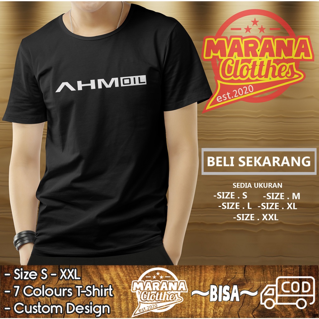 Kaos Baju AHM Oil Kaos Otomotif