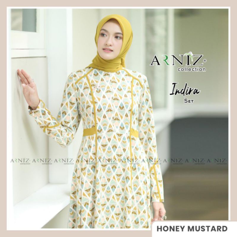 Indira set (Dress + Scarf) by Arniz Collection