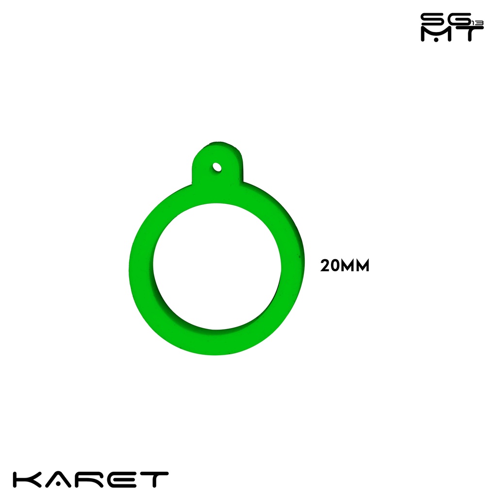 Karet Pods Vape Ukuran 13mm, 20mm, dan 40mm Warna Hijau