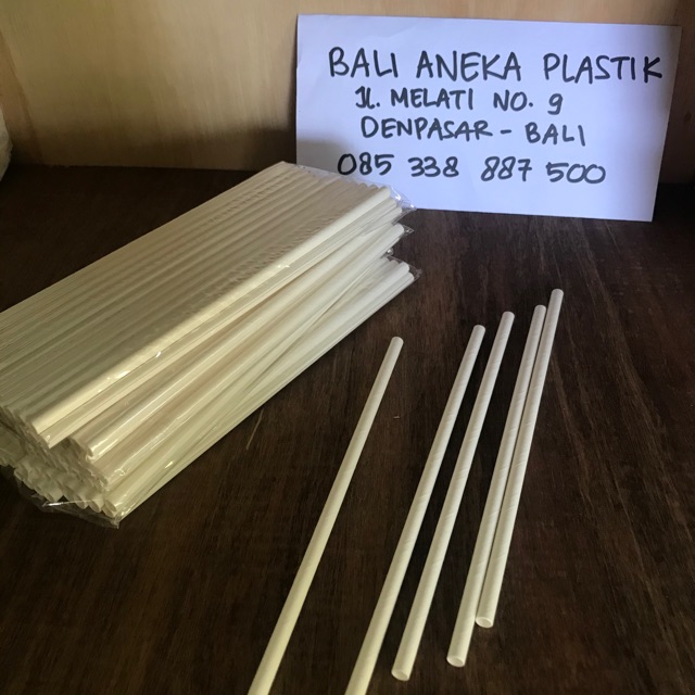 

Sedotan kertas paper straw putih sedotan sekali pakai