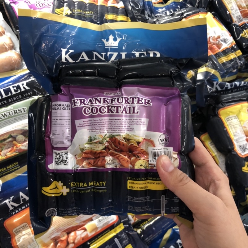 

Kanzler Sosis Frankfurter Cocktail 500gr