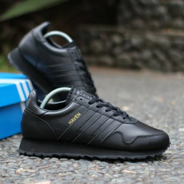 adidas haven black leather