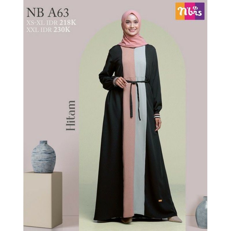 dress terbatu nibras hijab nb a63