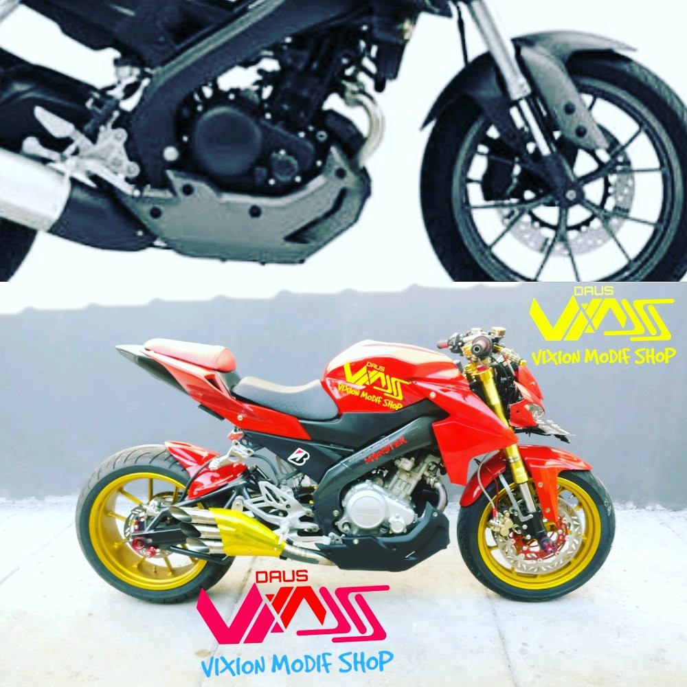 Cover Mesin New Vixion Nvl Nva Old All New Vixion R 2017 Undercowl