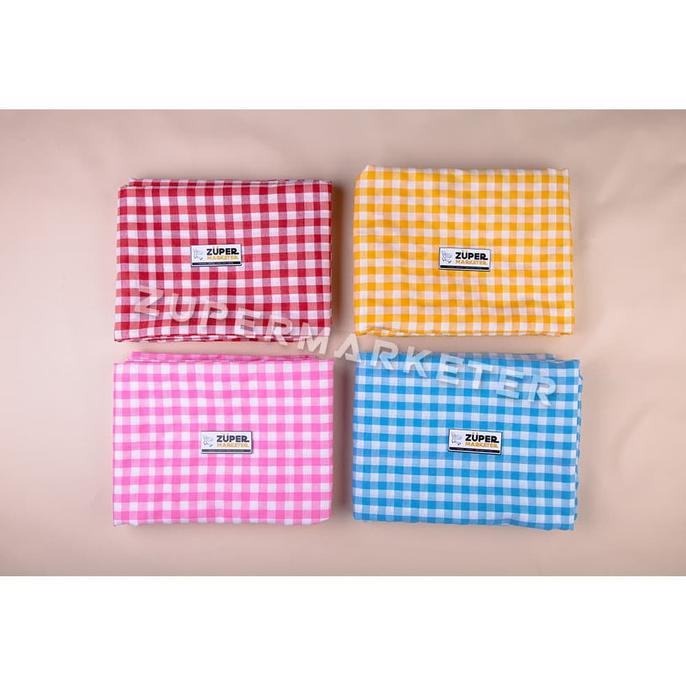 Kain Piknik Kotak-kotak Lucu Vintage 140 x 100 cm ( Taplak | Tikar)