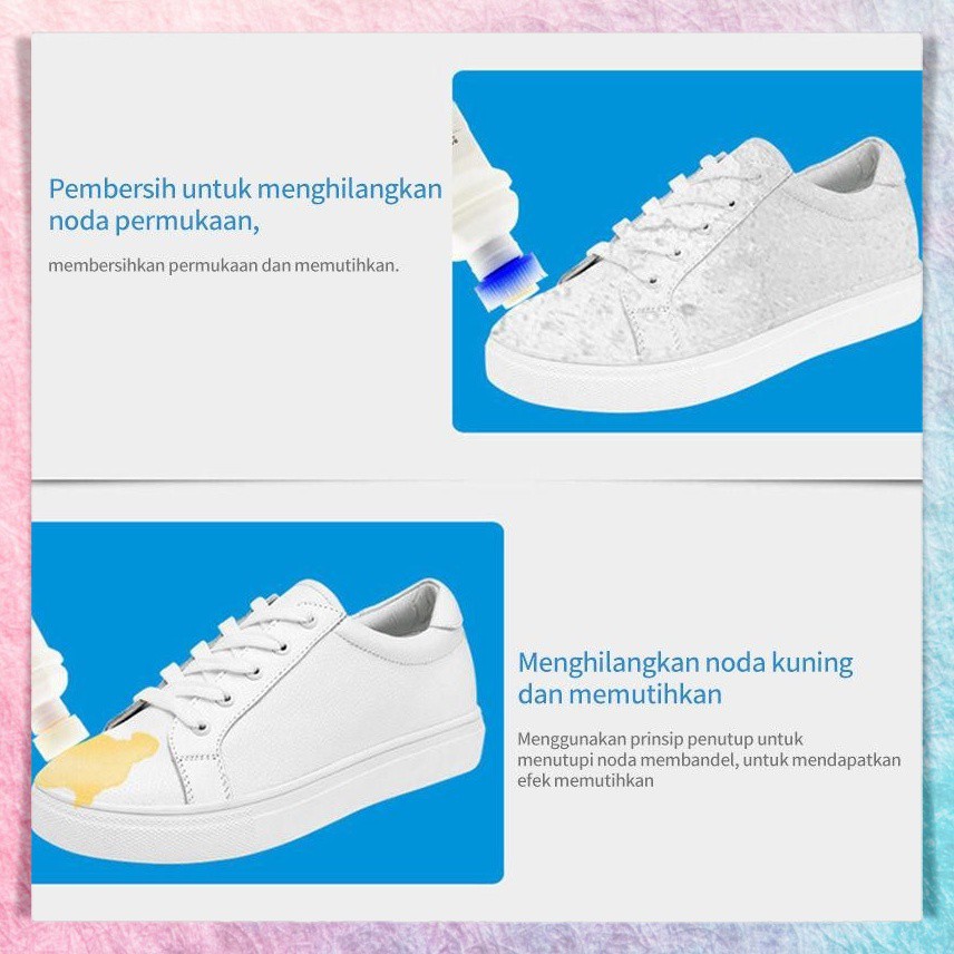 Pembersih Sepatu Penghilang Noda Pemutih Sneakers Tas Shoes Cleaner Sabun Cuci Perawatan Sepatu