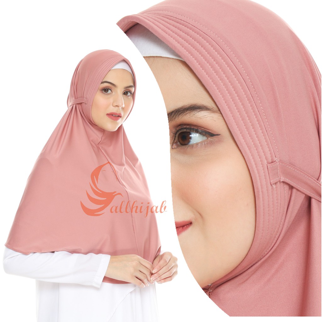 Khimar Bergo Hafsa tali pad antem