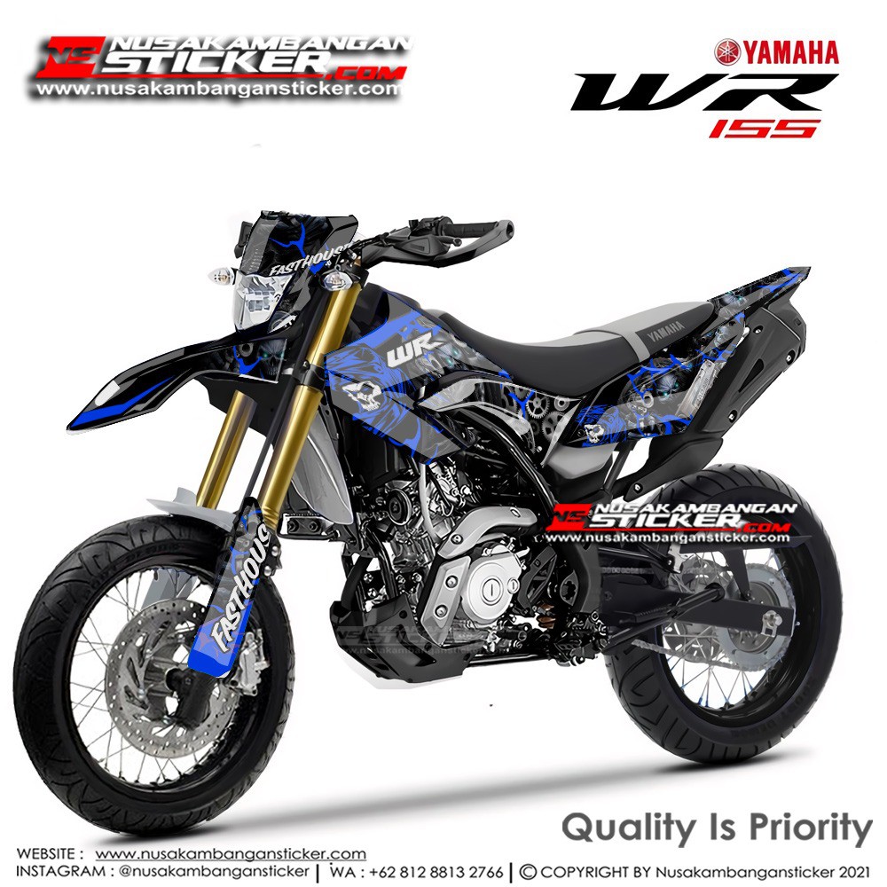 

Stiker WR 155R Grafis Biru