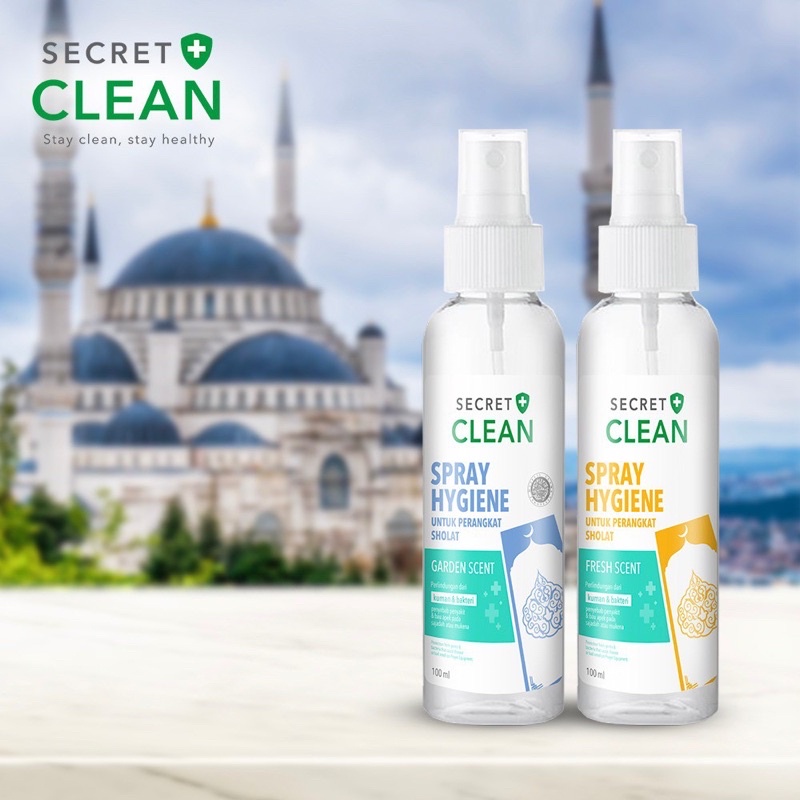 SECRET CLEAN - Spray Hygiene 100 ml Disinfektan Sajadah - Baju