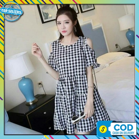 Dress Elegan Bumil Busui Kekinian Dres Kondangan Motif Simpel Baju Natal Wanita Party Bahan Adem Tun