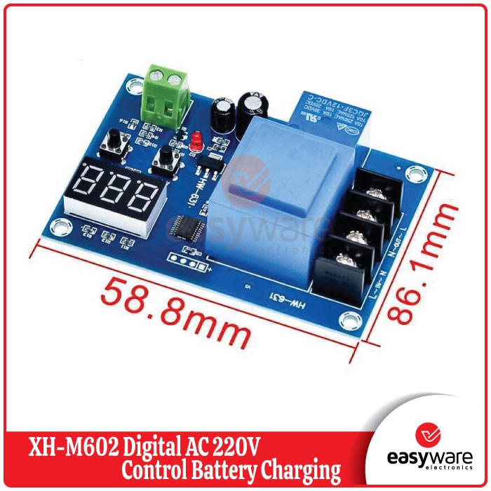 XH-M602 Digital Control Battery Charging Control Module AC 220V