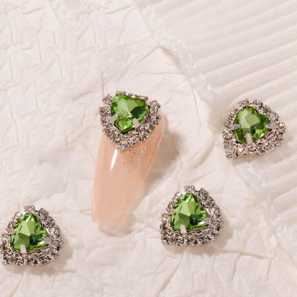 Mxbeauty Berlian Imitasi Bentuk Hati 3D Untuk Nail Art