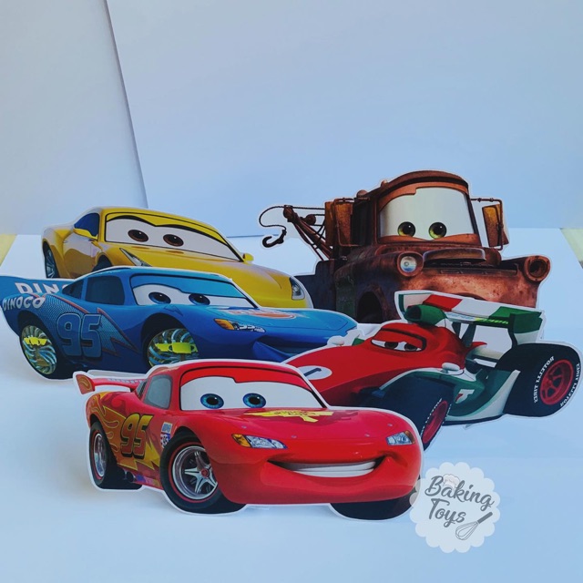 Cars McQueen Stand Karakter Dessert Table Birthday / Hiasan Kue Ulang Tahun