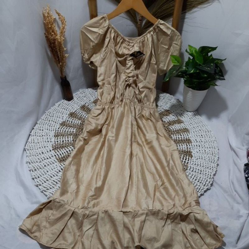 DASTER ELSA VIRAL | DRES CASANDRA BALI | DASTER KEKINIAN | DASTER RUFFLE BUSUI [Best Seller ]-Coksu