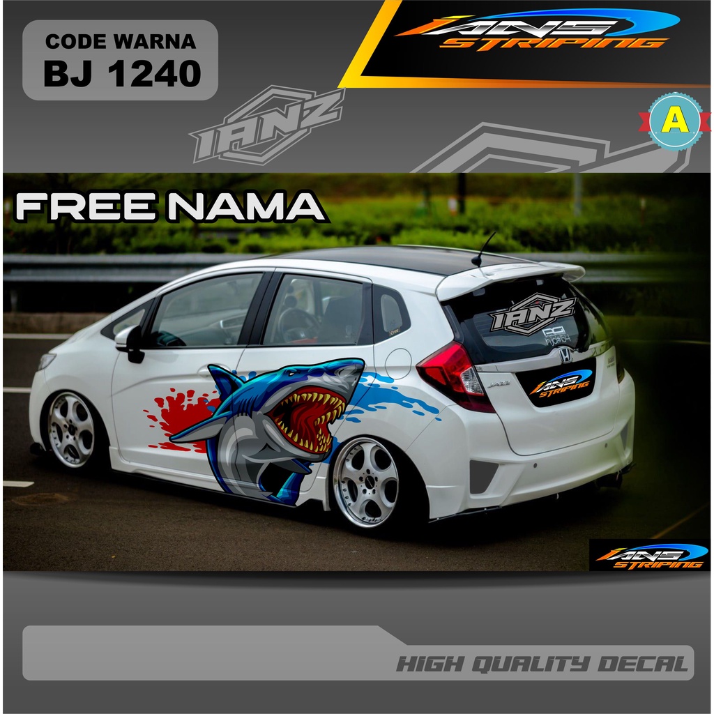 VARIASI DECAL STIKER MOBIL JAZZ JESS / STIKER DECAL HONDA BRIO AGYA AYLA TERBARU / STICKER MOBIL NEW DESAIN