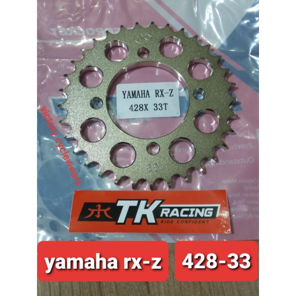 GEAR BELAKANG RXZ TK SIZE 428 F1ZR/JUPITER Z LAMA/VEGA R LAMA/RX KING/JUPITER MX LAMA/JUPITER MX NEW-428-33