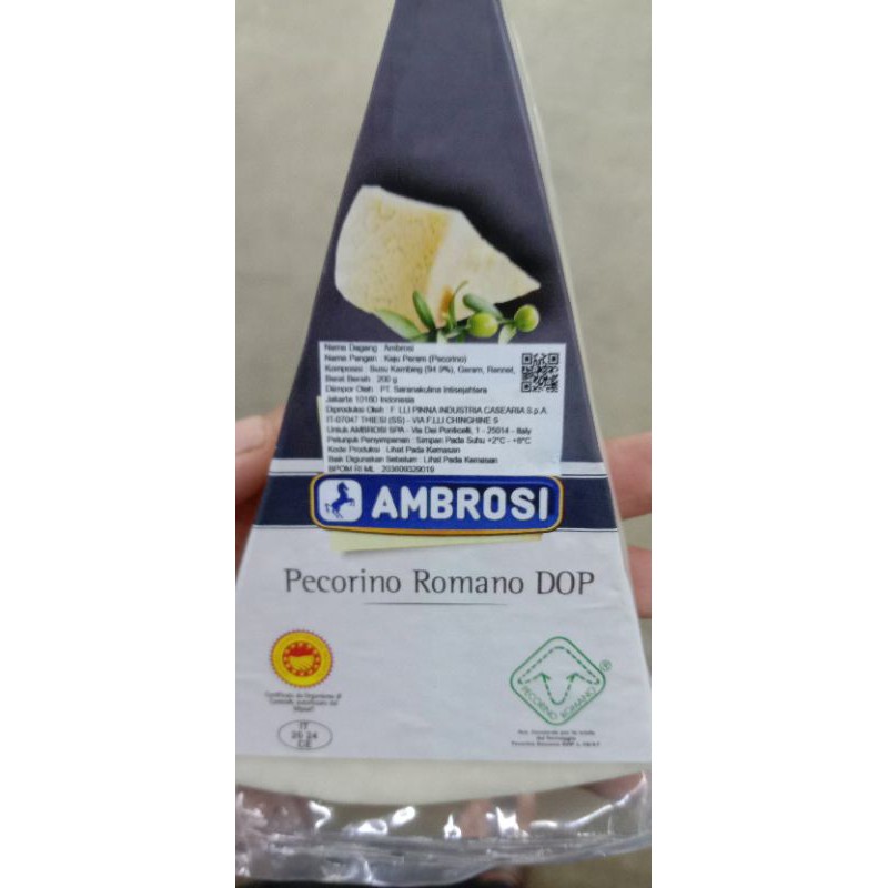 

cheese pecorino romano Amborsi 200 gr keju pecorino/bukan repack