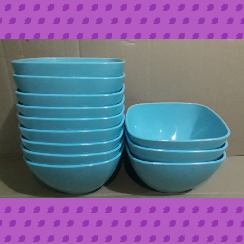 mangkok kotak melamin dinerware 17cm