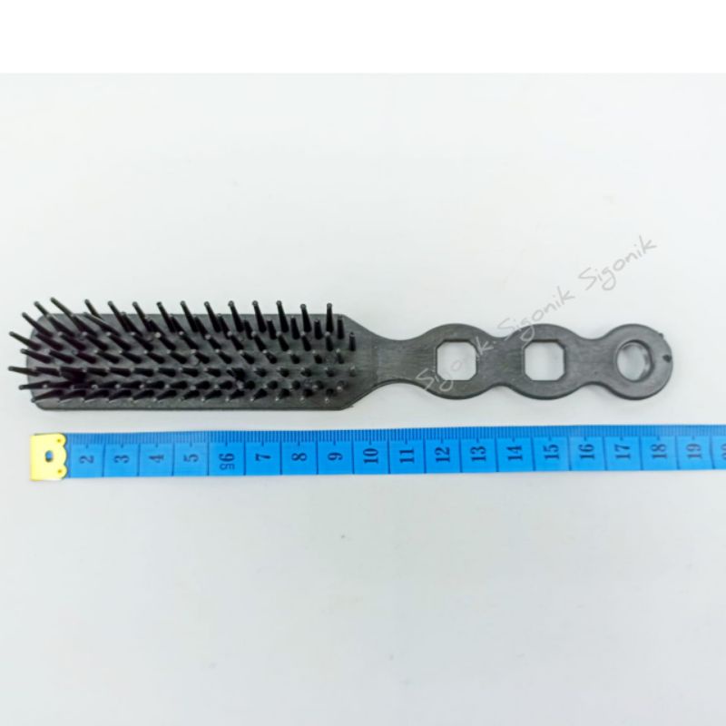 1 pcs Sisir Sikat Rambut Gagang Brush Panjang Plastik Souvenir Aksesoris Salon Pangkas Potong Murah Sigonik