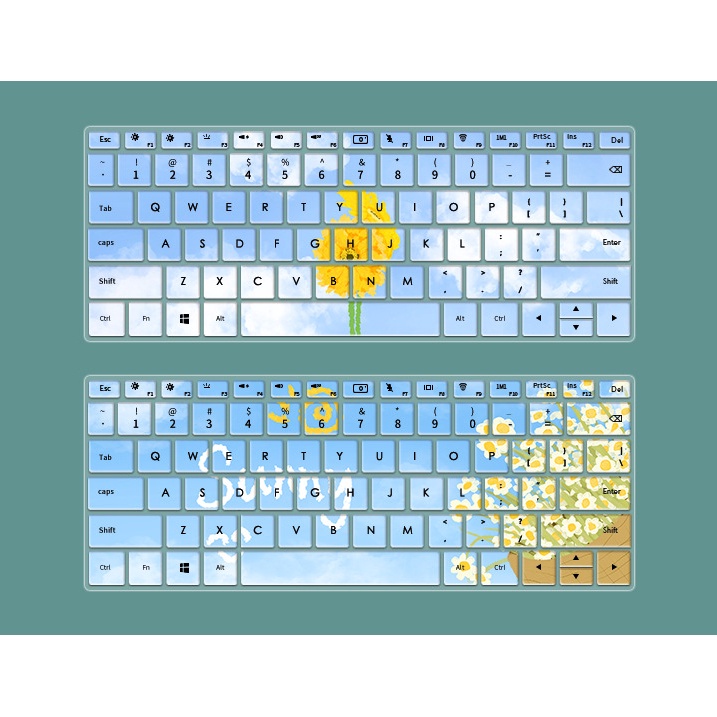 Film Pelindung Keyboard Motif Lukisan Untuk Huawei MATEBOOK D14 D15 XPRO MATEBOOK 14 / 15