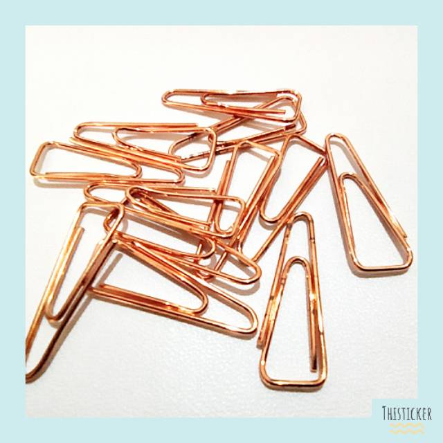 

[Thisticker] Paper Clip/Penjepit Kertas Rose Gold