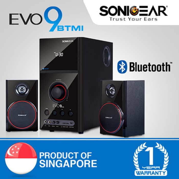 Speaker Bluetooth Sonicgear EVO 9 BTMI BLACK