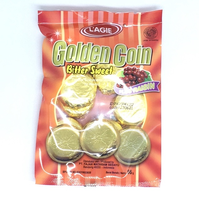 

Lagie Golden Coin 6 Sachet Kemasan 56 gr