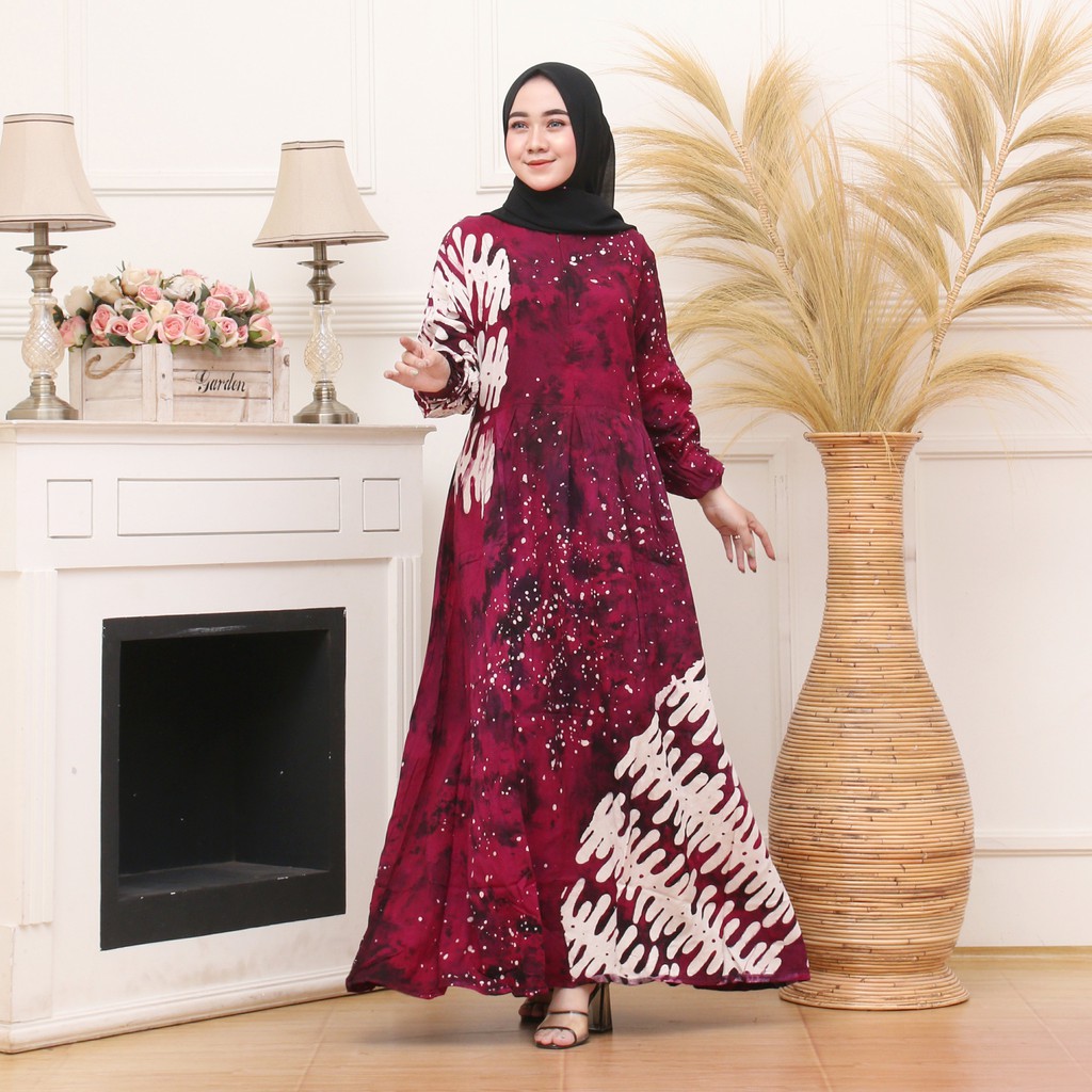 Jual Gamis twill ori murah gamis twill abstrak gamis twill malaman