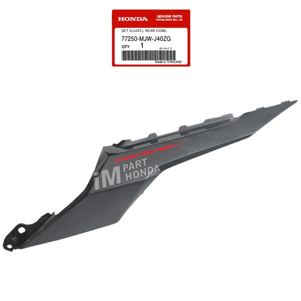 SALE 77250-MJW-J40ZG Cover Body Kiri CB 500 F Hitam Abu Abu ORIGINAL