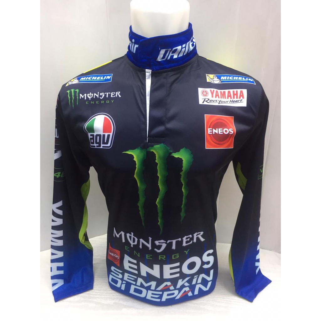  Jersey  Moto GP Baju  Balap Motor  Yamaha Rossi 46 Shopee 