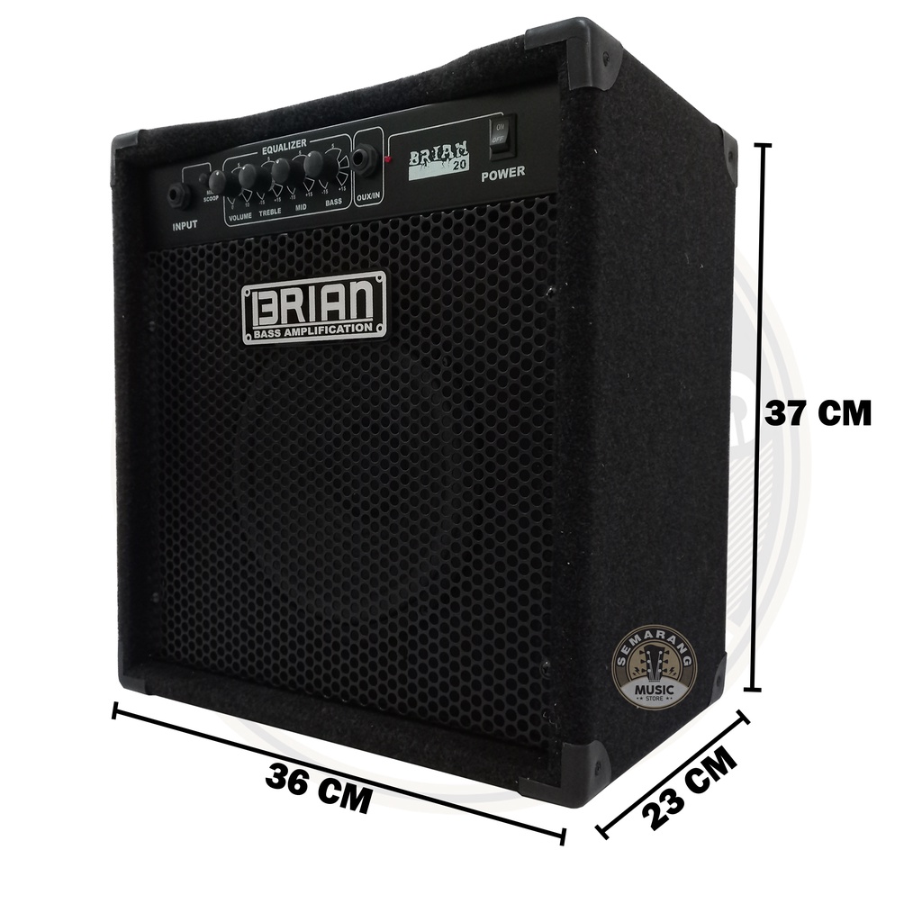 Ampli Bass Amply Gitar dan Bass Amplifier Brian 8&quot; inch