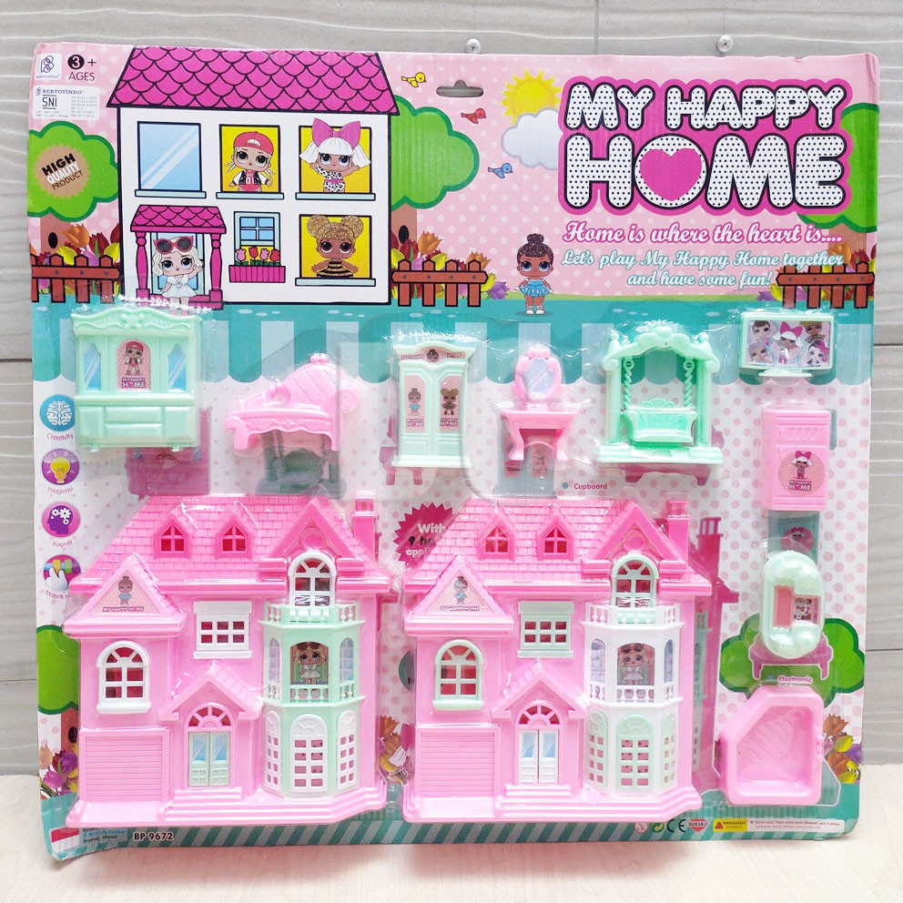 My Happy Home LOL Mainan Rumah Boneka Play House Rumah-rumahan