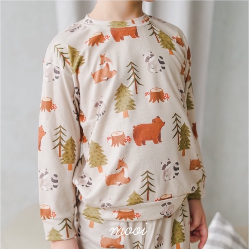 MOOI PRINTED SWEATER - SWEATER ANAK UNISEX