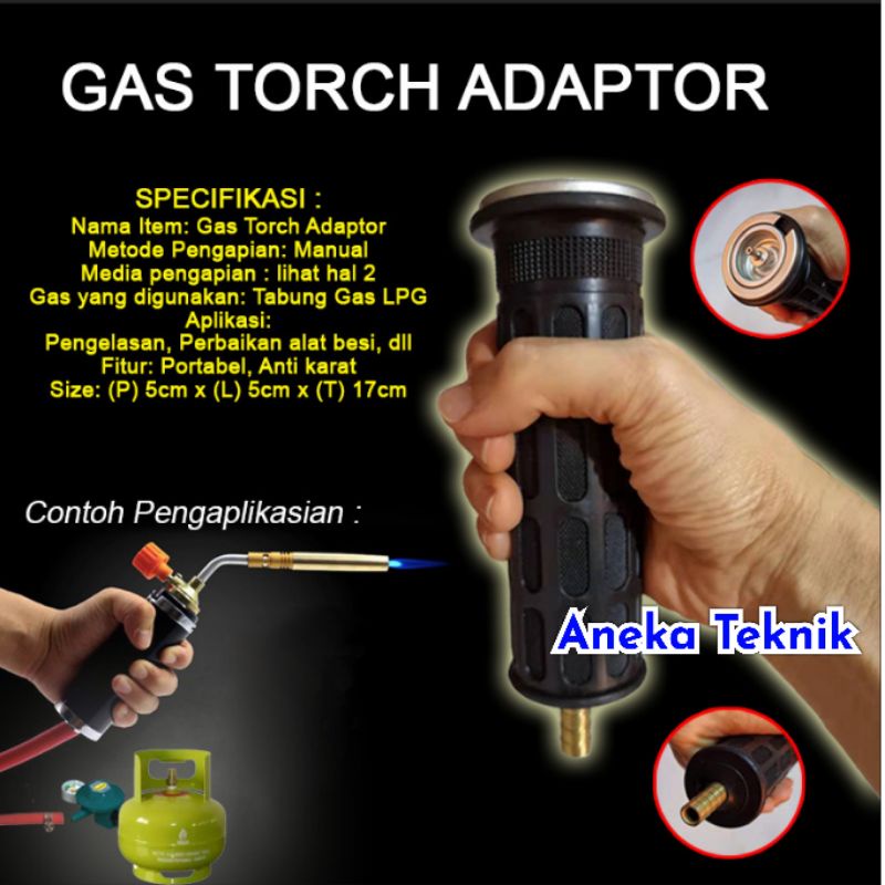 Gas Torch Adaptor / Adaptor Kepala Gas Pemantik