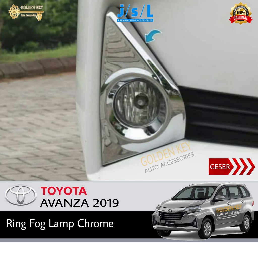 JSL Ring Fog Lamp Avanza 2019 Fog Lamp Cover Chrome