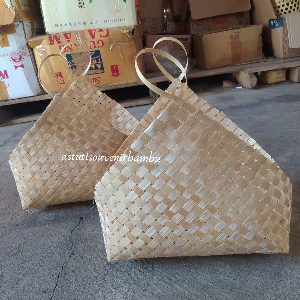 TAS KETUPAT NATURAL / tas hampers / parsel lebaran / packaging online murah / besek lebaran