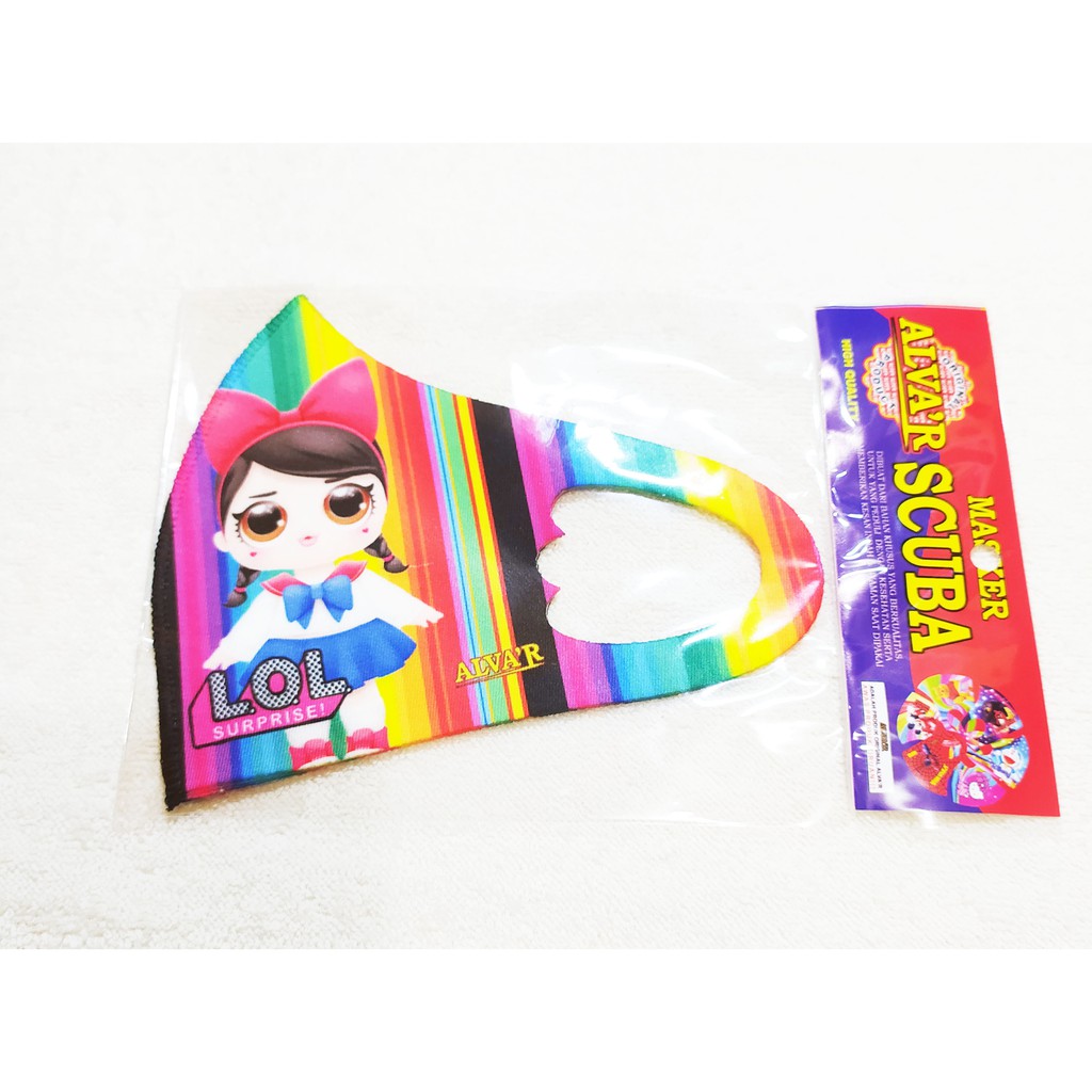 SCUBA MOTIF KARAKTER ANAK / MASKER ANAK SCUBA KARTU