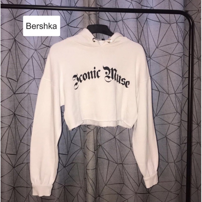 bershka crop hoodie