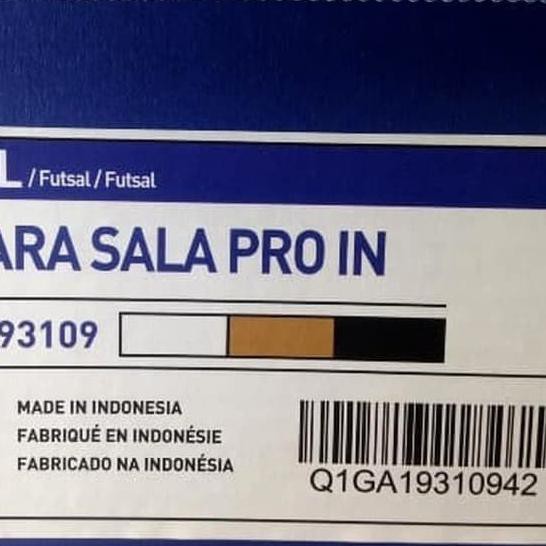 ☉ Sepatu Futsal Mizuno Basara Sala Pro IN White Gold Black Q1GA193109 Original BNIB ♬