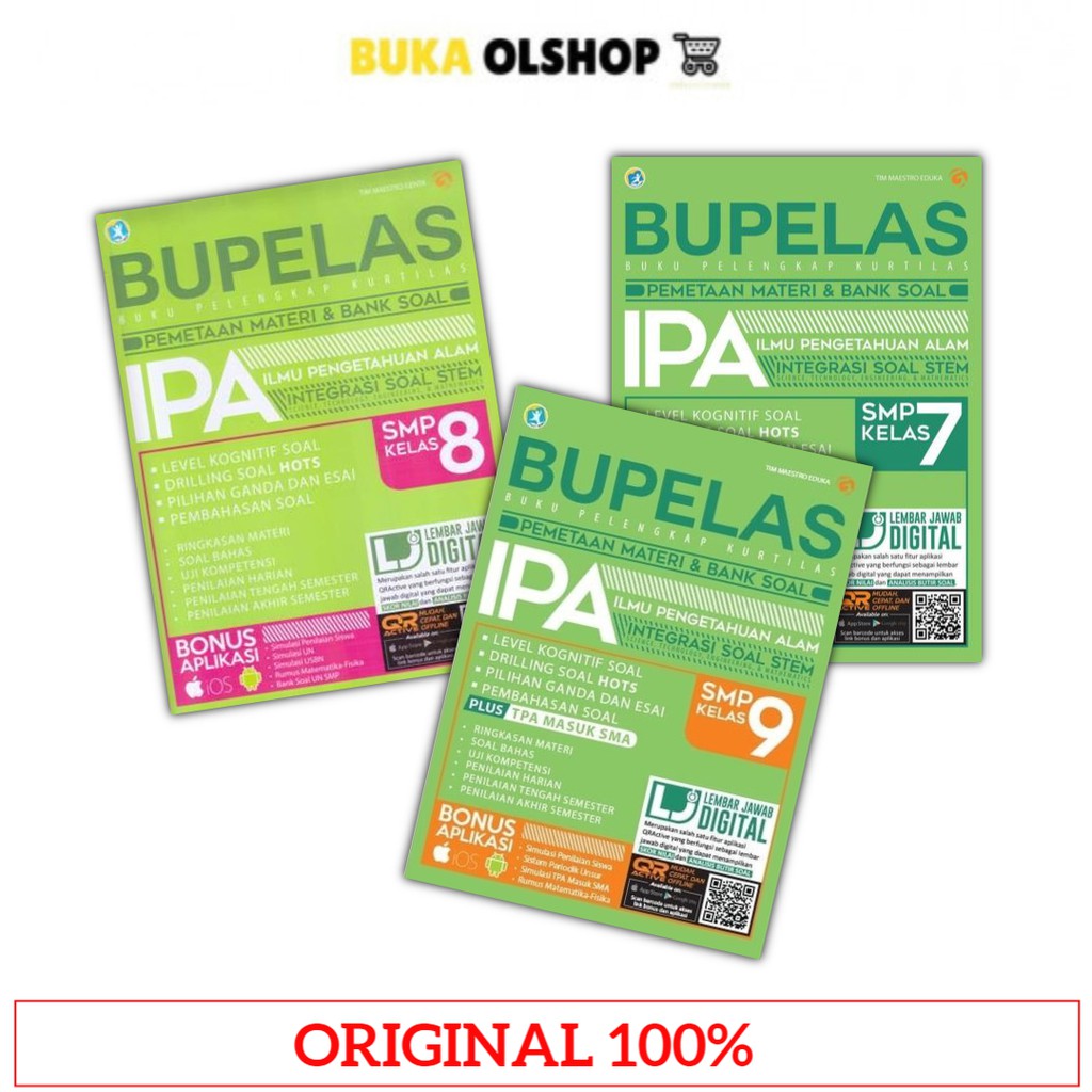 Bupelas IPA SMP Pemetaan Materi & Buku Soal IPA SMP