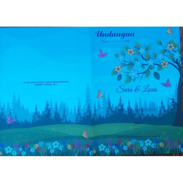 Blanko undangan pernikahan terbaru Erba 210