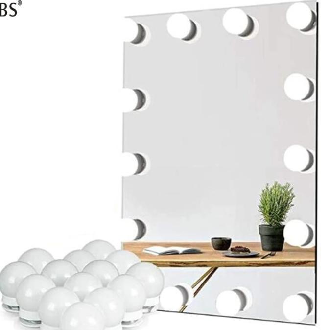 lampu cermin / make up 10 pcs + usb